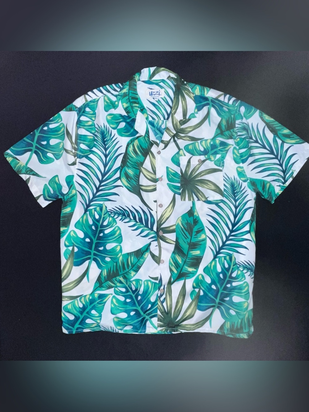 Uzzi Tropical Print Men’s Shirt Size XL